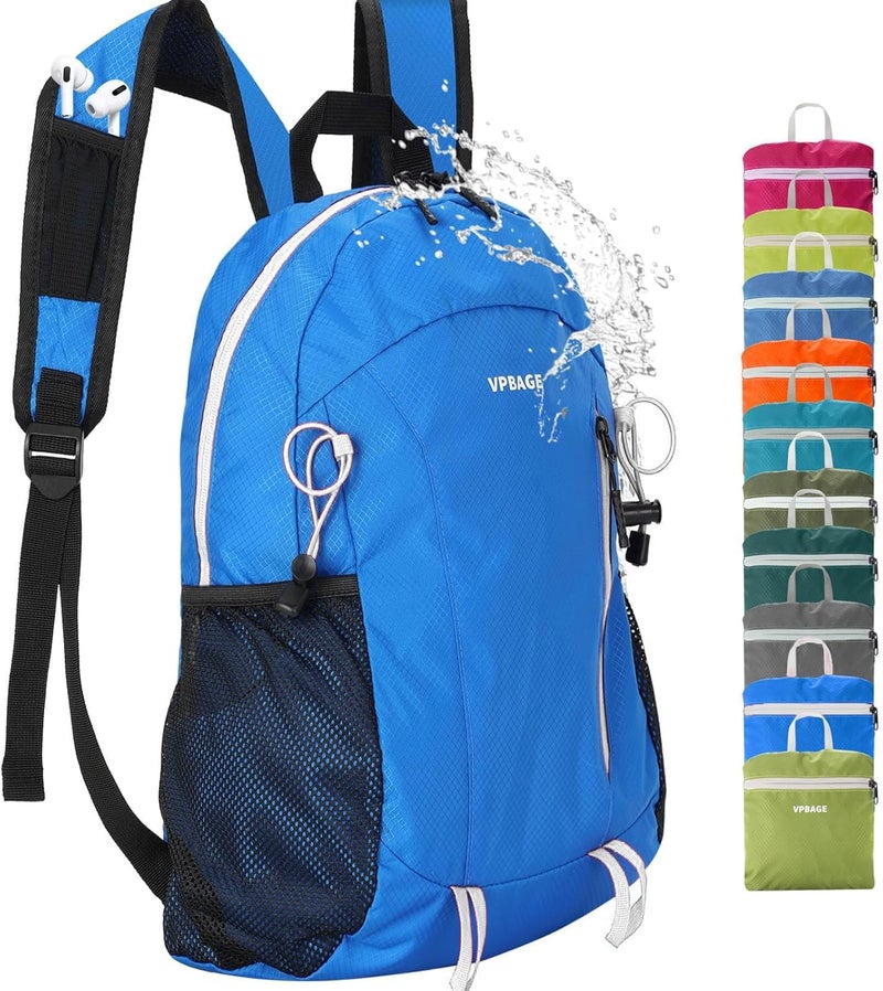 VPBAGE Store 15L Water-resistant Hiking Daypack, Small Backpack Travel Outdoor, Lightweight Day Pack with Tool Loops - Image 1